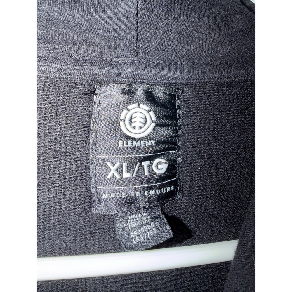 Element Hoodie Mens XL Black Skateboards Pullover Sweatshirt Y2K - Picture 4 of 6